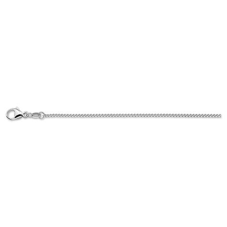 Zilveren basis gourmet collier 42 cm