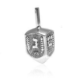 Zilveren tol, dreidel trendel of sevivon Joods zilver