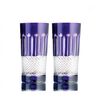 Fabergé kristallen waterglazen paars stel