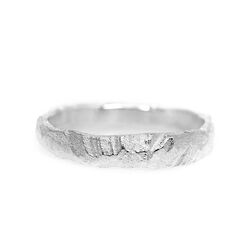 Rock ring zilver nr 22 4 mm van Liesbeth Busman