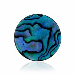Abalone insignia in blue resin 331458