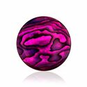 Abalone in purple resin 33mm insignia 33-1461 MY iMenso