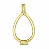 Goccia vergulde zilveren medaillon 25mm