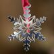 Zilveren kerstboomhanger ijskristal xmas05