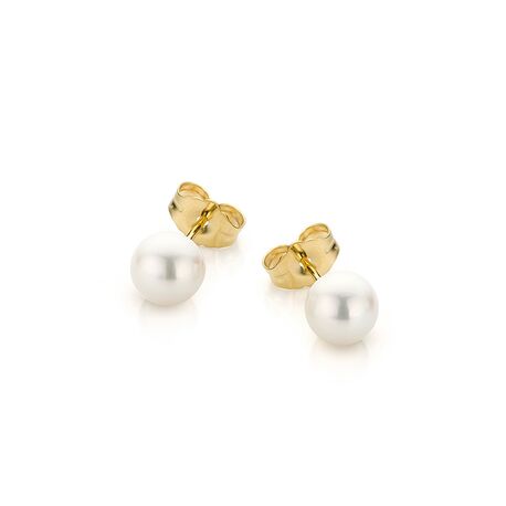 Parel oorstekers goud 03/01205