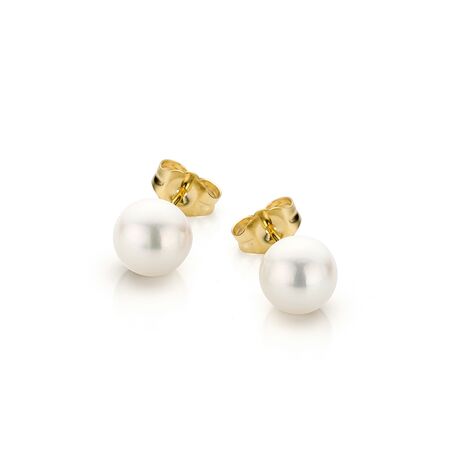 Parel oorstekers goud 03/01207
