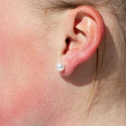 Parel oorstekers goud 03/01209 Akoya parel 7,5 mm