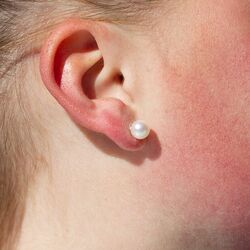 Parel oorstekers goud 03/01210 Akoya parel 8 mm
