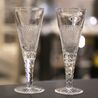 Stel kristallen huwelijks kelken uit 1900 en 1903