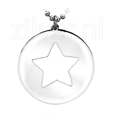 Zinzi Zilveren Hanger Ster Zih951