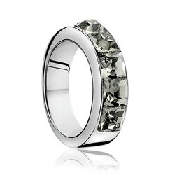 Zilveren Zinzi ring grijs Zirkonia Zir631