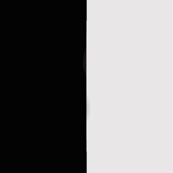 Les Georgettes oorbel inlay's 43 mm zwart wit