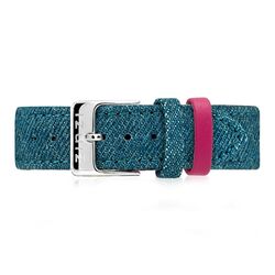 Zinzi denim blauwe Retro horlogeband