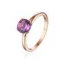 Rosé gouden ring bezet met amethist