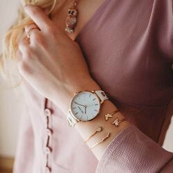 Julie Julsen rosé horloge Pearl Blossom