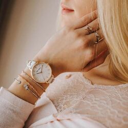 Julie Julsen rosé horloge Pearl Butterfly