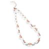 Lelune collier parelketting rosé zilver LGNK192.2