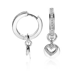 Zinzi dubbele creoolhangers hart ZICH1767