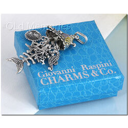 Zilveren hanger visgraat met zeebedels van Giovanni Raspini