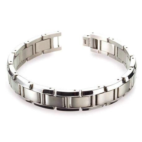 Boccia brede titanium armband 0337-01