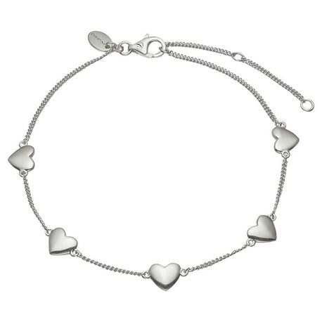 Christina zilveren armband met hartjes