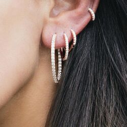 Sif Jakobs Ellera Piccolo vergulde creolen zirkonia