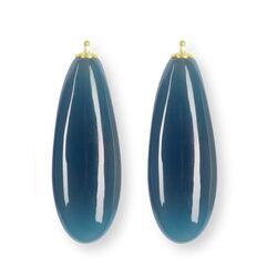 Heide Heinzendorff donker blauwe grote aanhangers E40