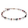 Coeur de Lion collier rosé wit en rood