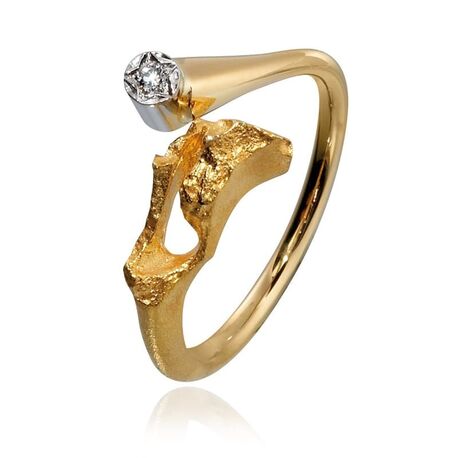 Lapponia gouden Well ring diamant 111017