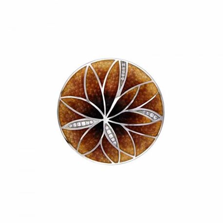MY iMenso 24 mm Brown Daisy insignia 24-1505