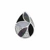 MY iMenso Goccia insignia zwart-wite zeebladeren 25-1651
