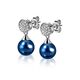 Zinzi zilveren oorstekers blauw ZIO1151B