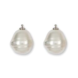 Heide Heinzendorff witte parel aanhangers barok E13