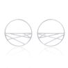 Les Georgettes Ruban 43 mm oorbellen zirkonia