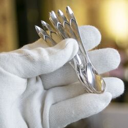 Mokkalepeltjes model 210 zilver art deco bij Zilver.nl