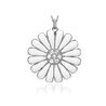 Christina Margriet hanger/broche wit emaille 680-S39