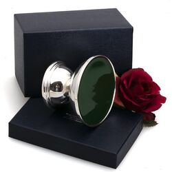 Zilveren kandelaar modern ontwerp