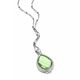 MY iMenso sieraden Goccia medaillon groene steen cilindro ketting