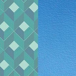 Les Georgettes 40 mm inlay lijnen korenbloem blauw
