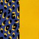 Les Georgettes 40 mm inlay leeuw geel blauw