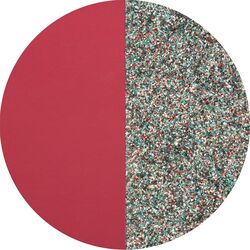 Les Georgettes 25mm inlay Soft raspberry en Multicolored glitter