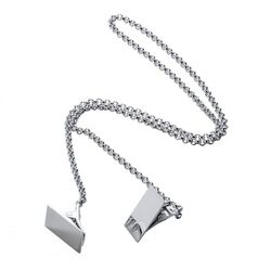 Servetklemmen rechthoekig van zilver servetketting