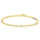 Geelgouden staafjes armband 19,5 cm