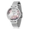 Julie Julsen stalen horloge blossom mesh