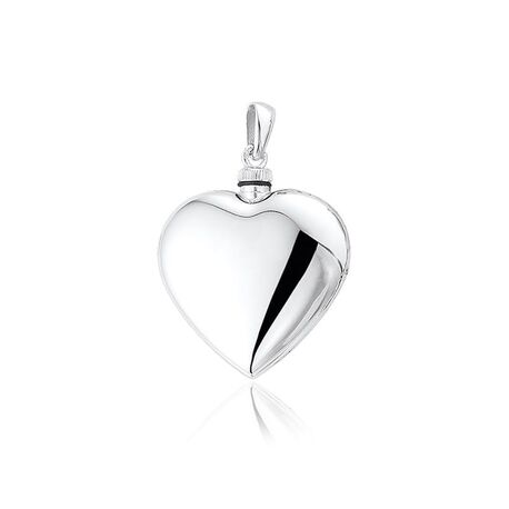 Zilveren ashanger hart