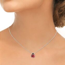 Nicole Barr ketting met hanger lieveheersbeestje