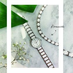 Boccia Titanium collier wit keramiek 0867-01