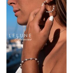Lelune parel oorringen zilver LGEA293