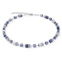 Coeur de Lion collier sodaliet hematiet blauw 4017-10-0700