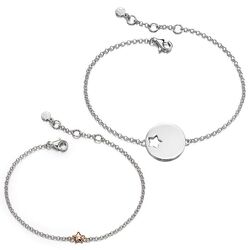 Zilver armbanden ster Mummy and Me Little Star